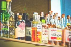 Bouteille d'alcool